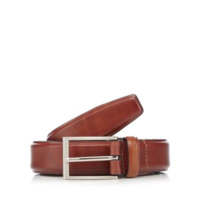 Hammond & Co. by Patrick Grant Big and tall tan leather belt